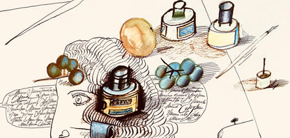 Saul Steinberg, Composition, Derrire Le Miroir, Lithograph
