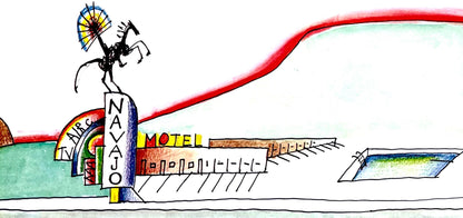 Saul Steinberg, Composition, Derrire Le Miroir, Lithograph