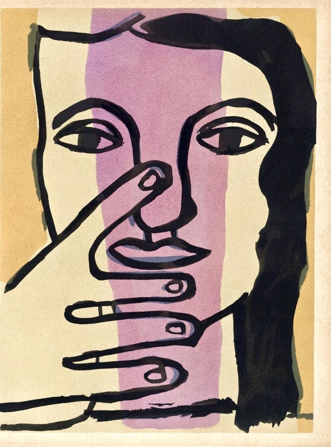 Fernand Lger, Composition, Cahiers D'Art, Lithograph