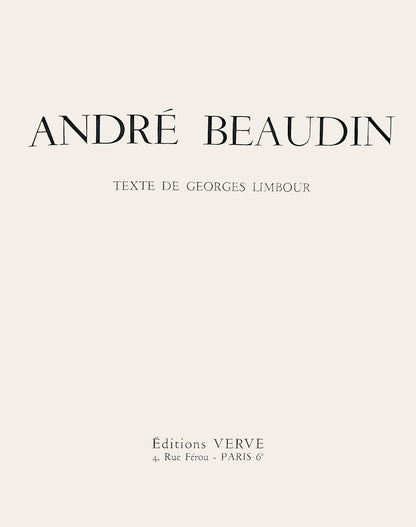 Andr Beaudin, Composition, Andr Beaudin, Verve: Revue Artistique, Lithograph