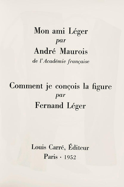 Fernand Lger, Composition, Mon Ami Lger, Lithograph