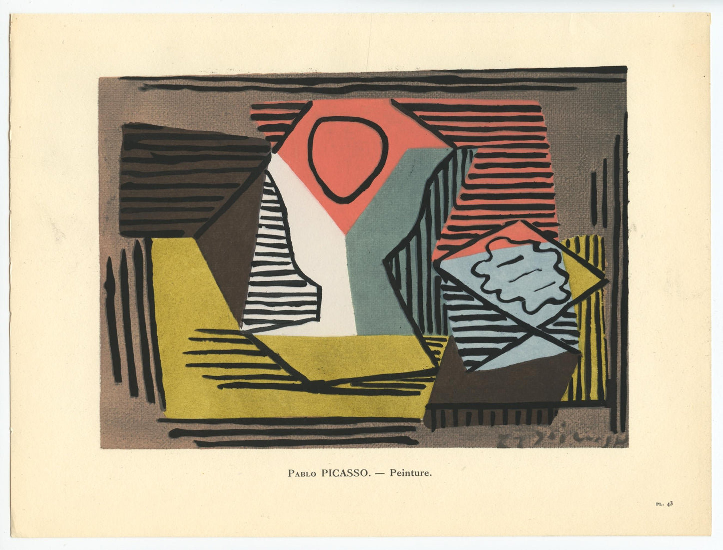 Pablo Picasso, Composition, L'Art Cubiste, Theories Et Realistions, Lithograph
