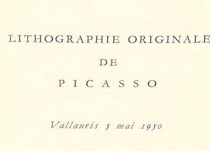 Pablo Picasso, Composition (Cramer 58; Mourlot 189), Une Visite A Vallauris, Lithograph