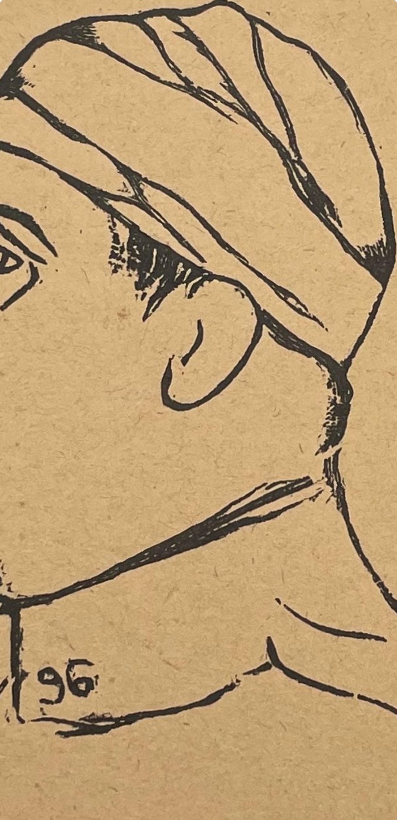 Pablo Picasso, Composition (Horodisch C2), Calligrammes, Woodcut