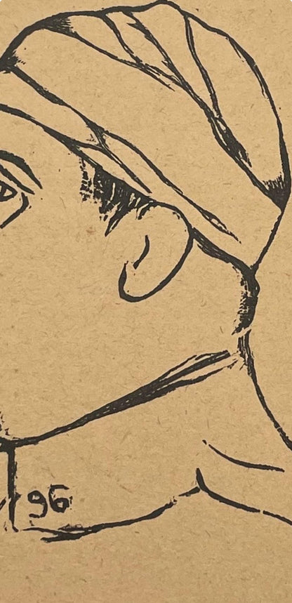 Pablo Picasso, Composition (Horodisch C2), Calligrammes, Woodcut