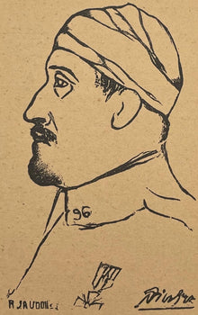 Pablo Picasso, Composition (Horodisch C2), Calligrammes, Woodcut