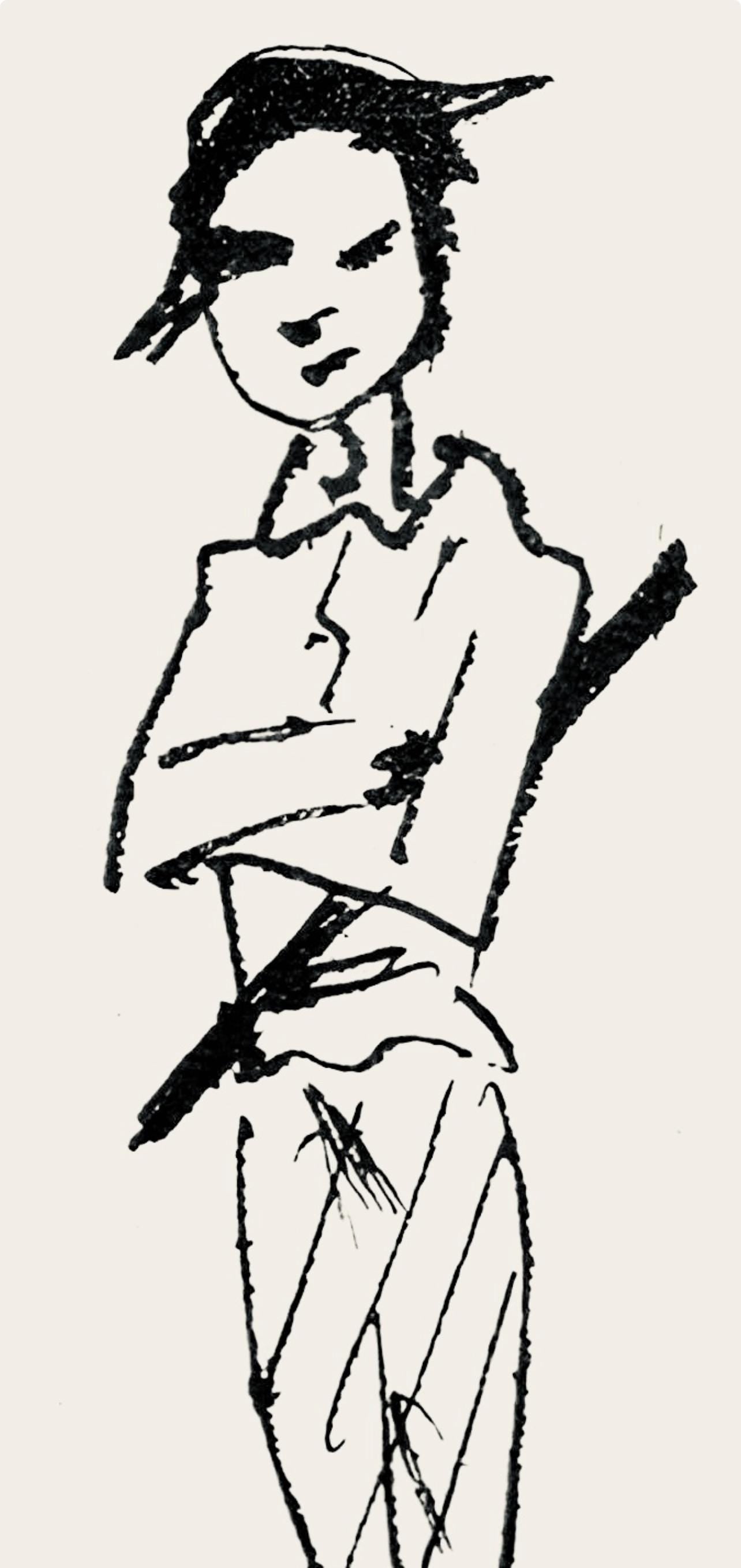 Pablo Picasso, Composition (Hodorisch B2), Le Manuscrit Trouv Dans Un Chapeau, Lithograph