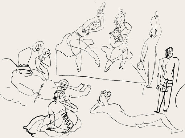 Pablo Picasso, Composition (Hodorisch B2), Le Manuscrit Trouv Dans Un Chapeau, Lithograph