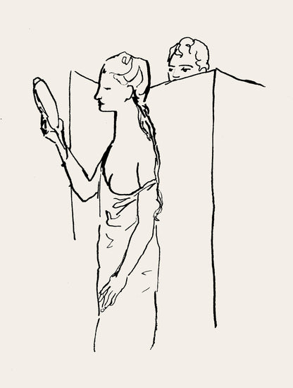 Pablo Picasso, Composition (Hodorisch B2), Le Manuscrit Trouv Dans Un Chapeau, Lithograph