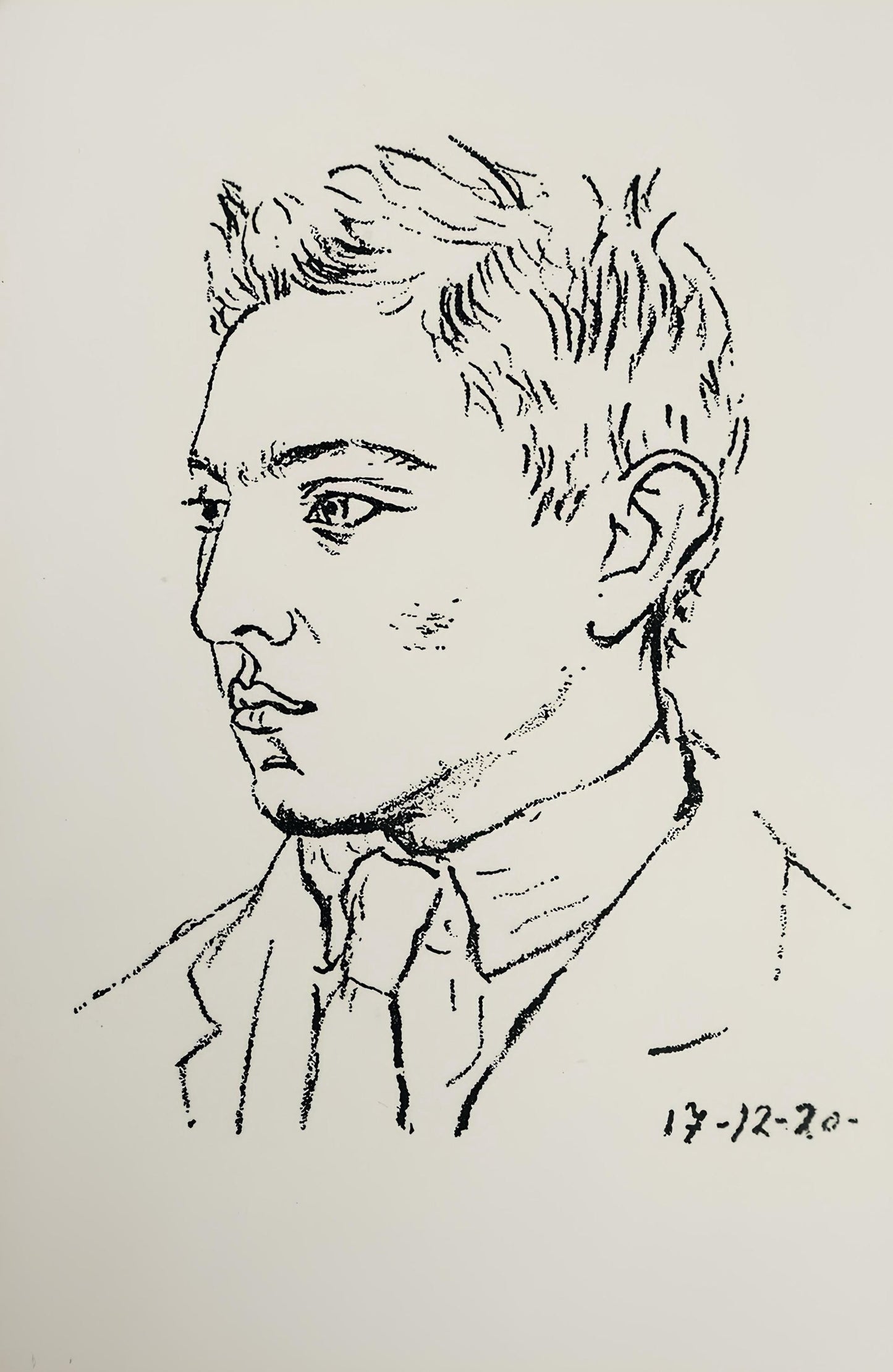 Pablo Picasso, Composition (Bloch 38; Cramer 13), Les Joues En Feu, Pomes, Lithograph