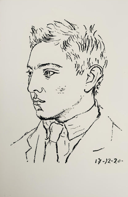 Pablo Picasso, Composition (Bloch 38; Cramer 13), Les Joues En Feu, Pomes, Lithograph