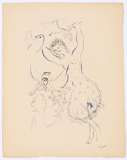 Marc Chagall, Composition, Couleur Amour, Lithograph