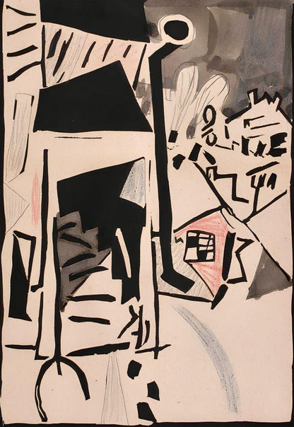 Jean Pougny, Composition, Pougny, Dix Linogravures Originales, 1914-1920, Linocut