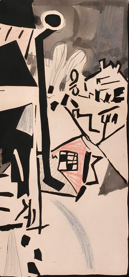 Jean Pougny, Composition, Pougny, Dix Linogravures Originales, 1914-1920, Linocut
