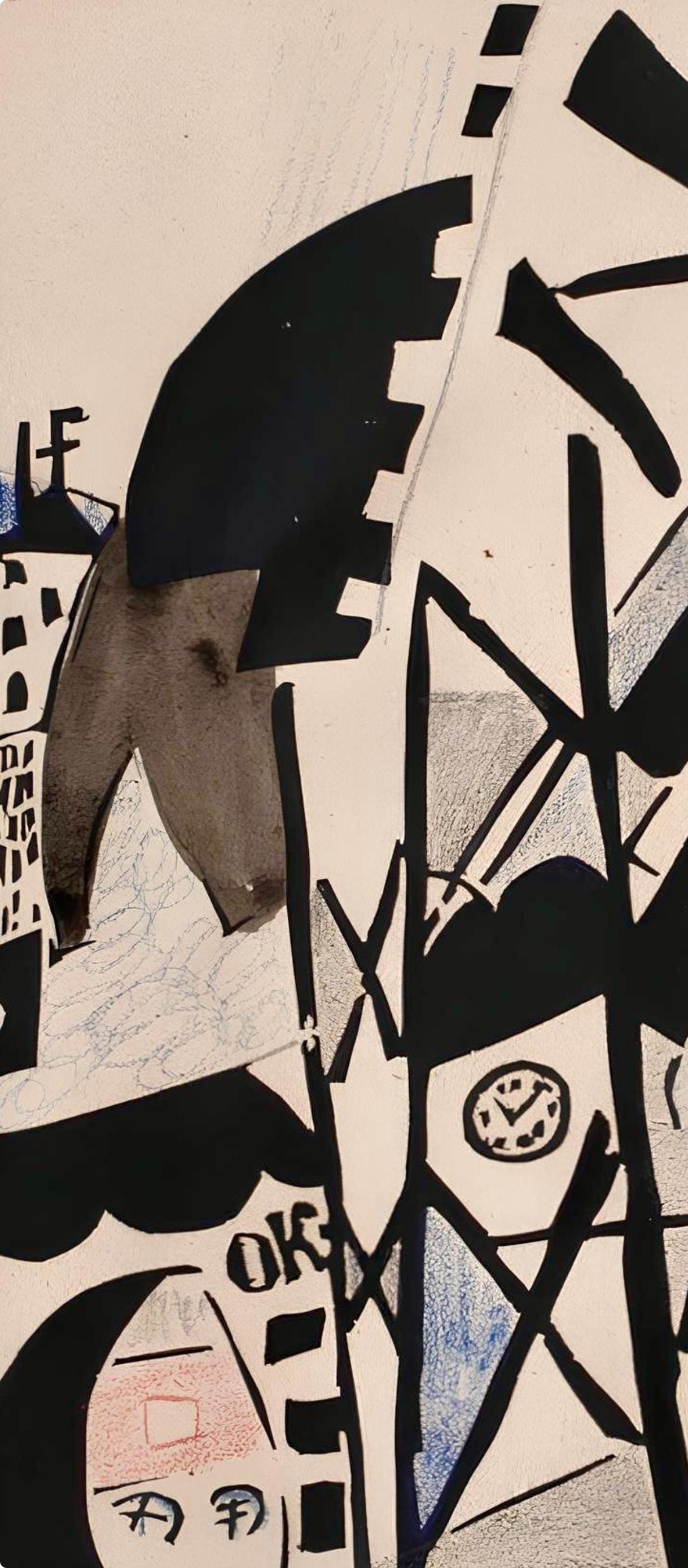 Jean Pougny, Composition, Pougny, Dix Linogravures Originales, 1914-1920, Linocut