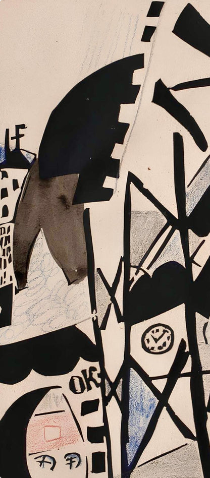 Jean Pougny, Composition, Pougny, Dix Linogravures Originales, 1914-1920, Linocut