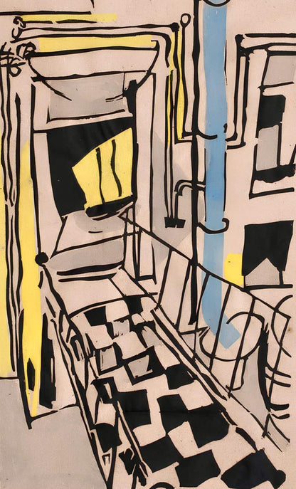 Jean Pougny, Composition, Pougny, Dix Linogravures Originales, 1914-1920, Linocut