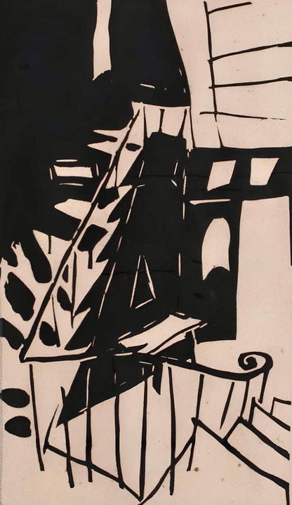 Jean Pougny, Composition, Pougny, Dix Linogravures Originales, 1914-1920, Linocut