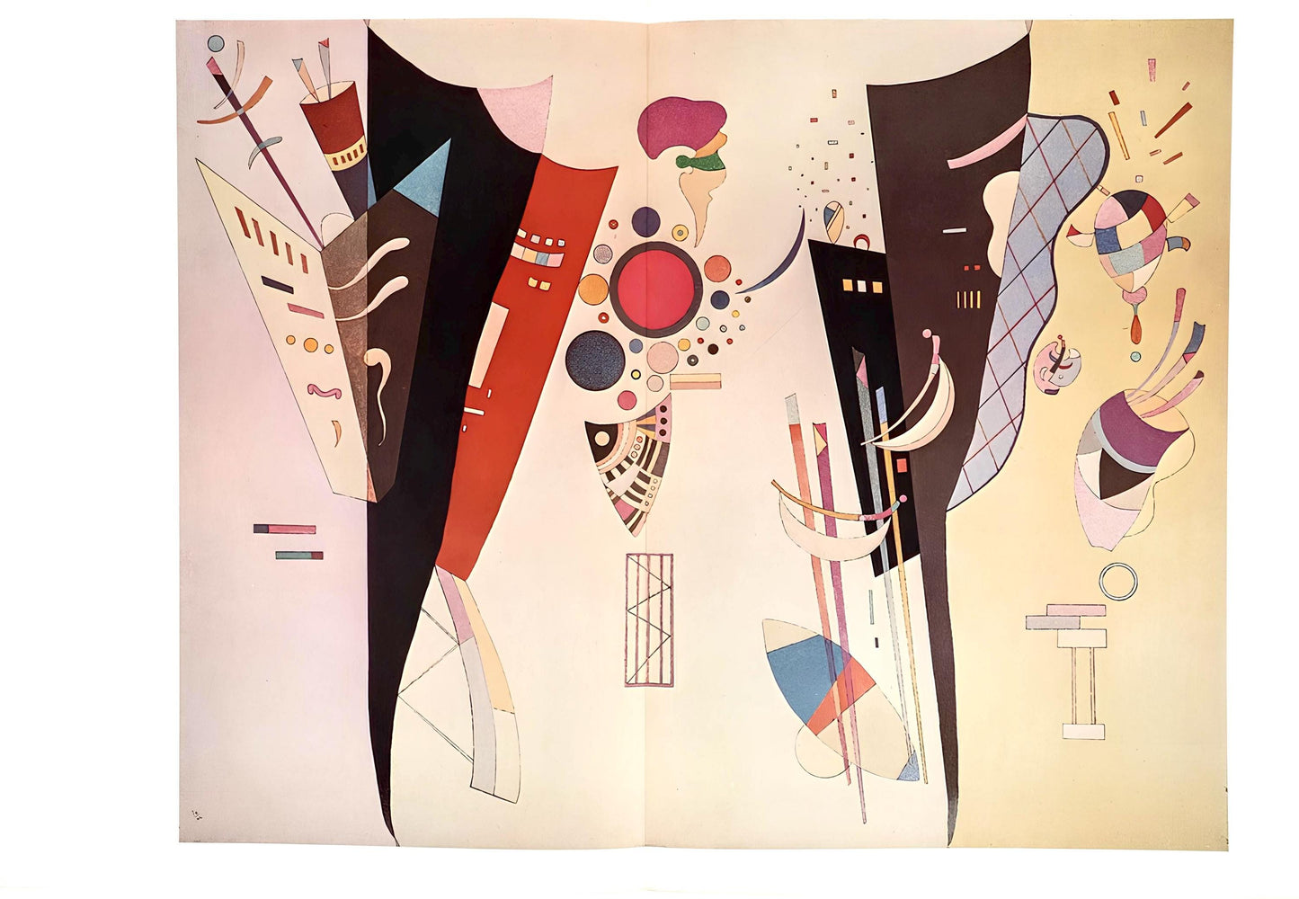 Wassily Kandinsky, Composition, Derrire Le Miroir, Lithograph
