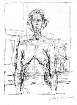 Alberto Giacometti, Composition (Kornfeld 322; Lust 32), Derrire Le Miroir, Lithograph