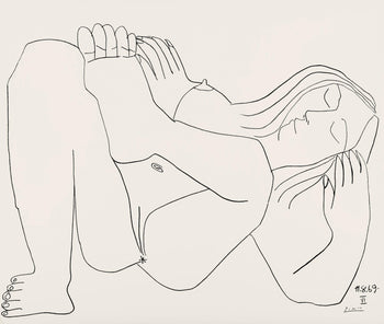 Pablo Picasso, Composition (Orozco 193-204), Au Baiser D'Avignon, Lithograph