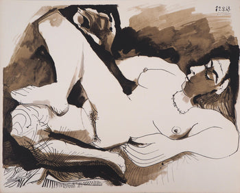 Pablo Picasso, Composition (Orozco 193-204), Au Baiser D'Avignon, Lithograph