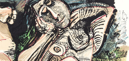 Pablo Picasso, Composition (Orozco 193-204), Au Baiser D'Avignon, Lithograph