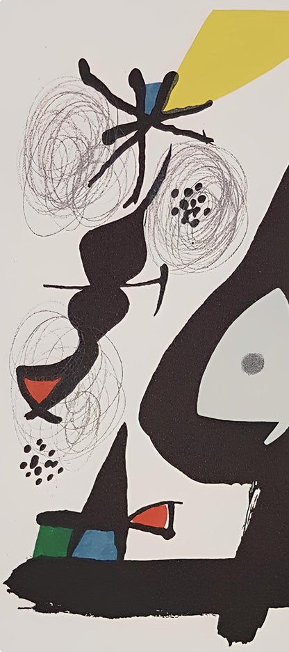 Joan Mir, Composition (Mourlot 1212-1225; Cramer 248), La Mlodie Acide, Lithograph