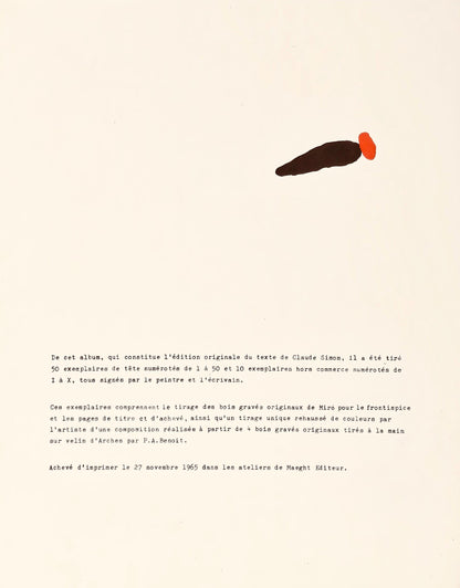 Joan Mir, Composition (Cramer 105), Femmes, Hliogravure