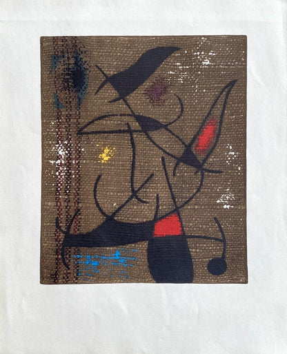 Joan Mir, Composition (Cramer 105), Femmes, Hliogravure