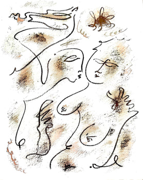 Andr Masson, Composition, Pomes Insoumis, Lithograph