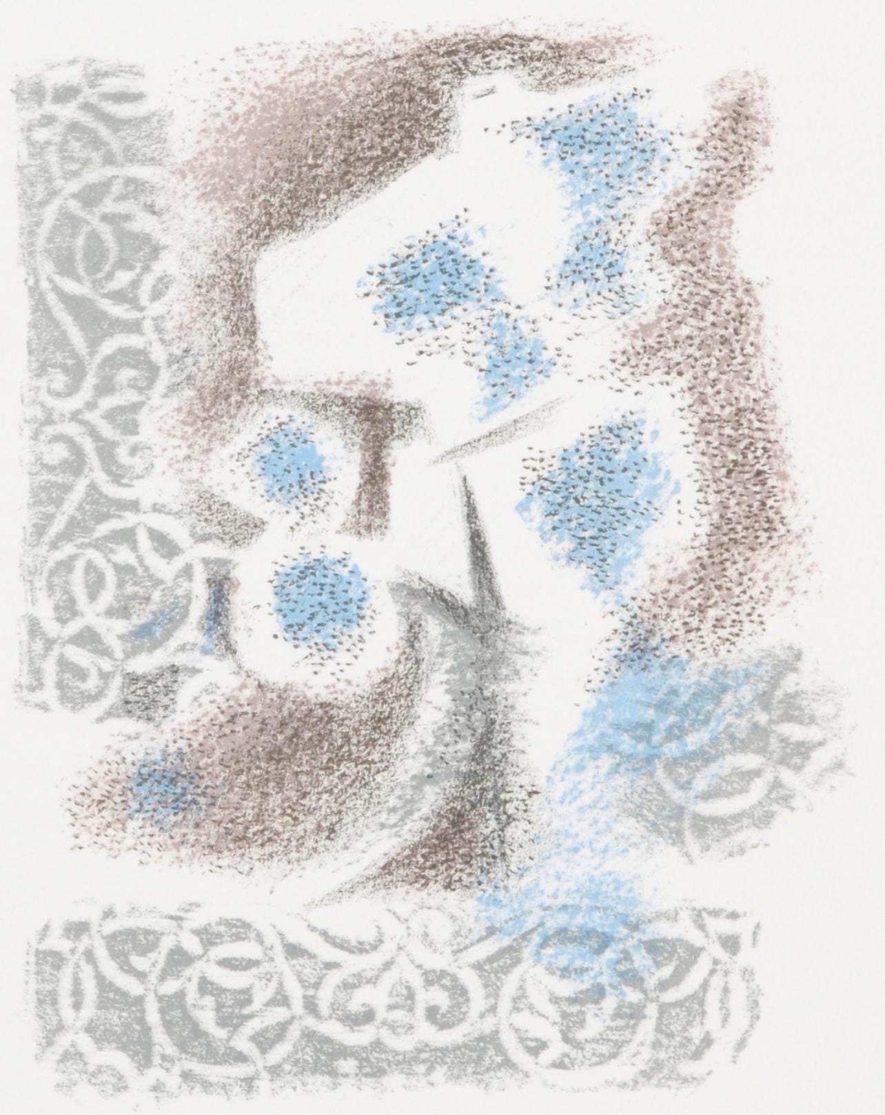 Andr Masson, Composition (Cramer 97), Une Toile De Craie, Lithograph