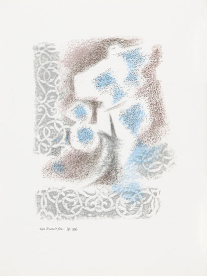 Andr Masson, Composition (Cramer 97), Une Toile De Craie, Lithograph