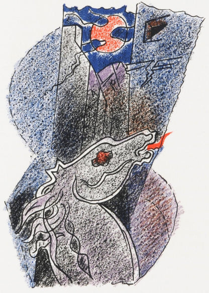 Andr Masson, Composition (Cramer 97), Une Toile De Craie, Lithograph