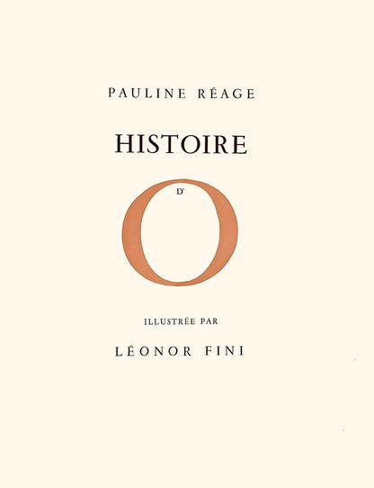 Lonor Fini, Composition, Histoire D'O, Lithograph