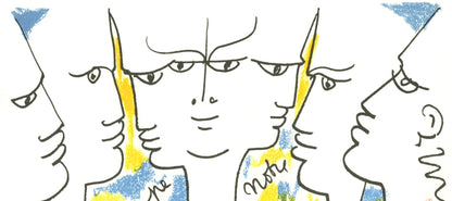 Jean Cocteau, Composition, Nous Croyons En L'Europe, Silkscreen