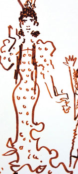 Jean Cocteau, Composition, Taureaux, Lithograph