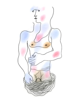 Jean Cocteau, Composition, Le Livre Blanc, Lithograph