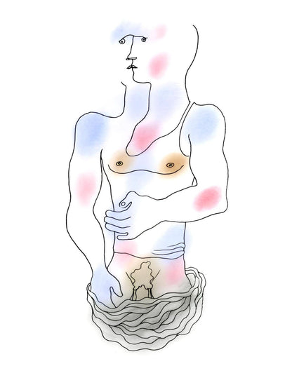 Jean Cocteau, Composition, Le Livre Blanc, Lithograph