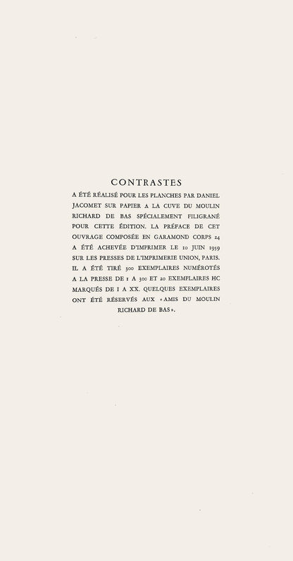 Fernand Lger, Composition, Contrastes, Lithograph