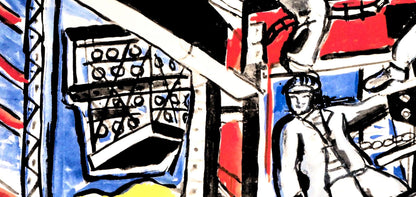 Fernand Lger, Composition, Contrastes, Lithograph