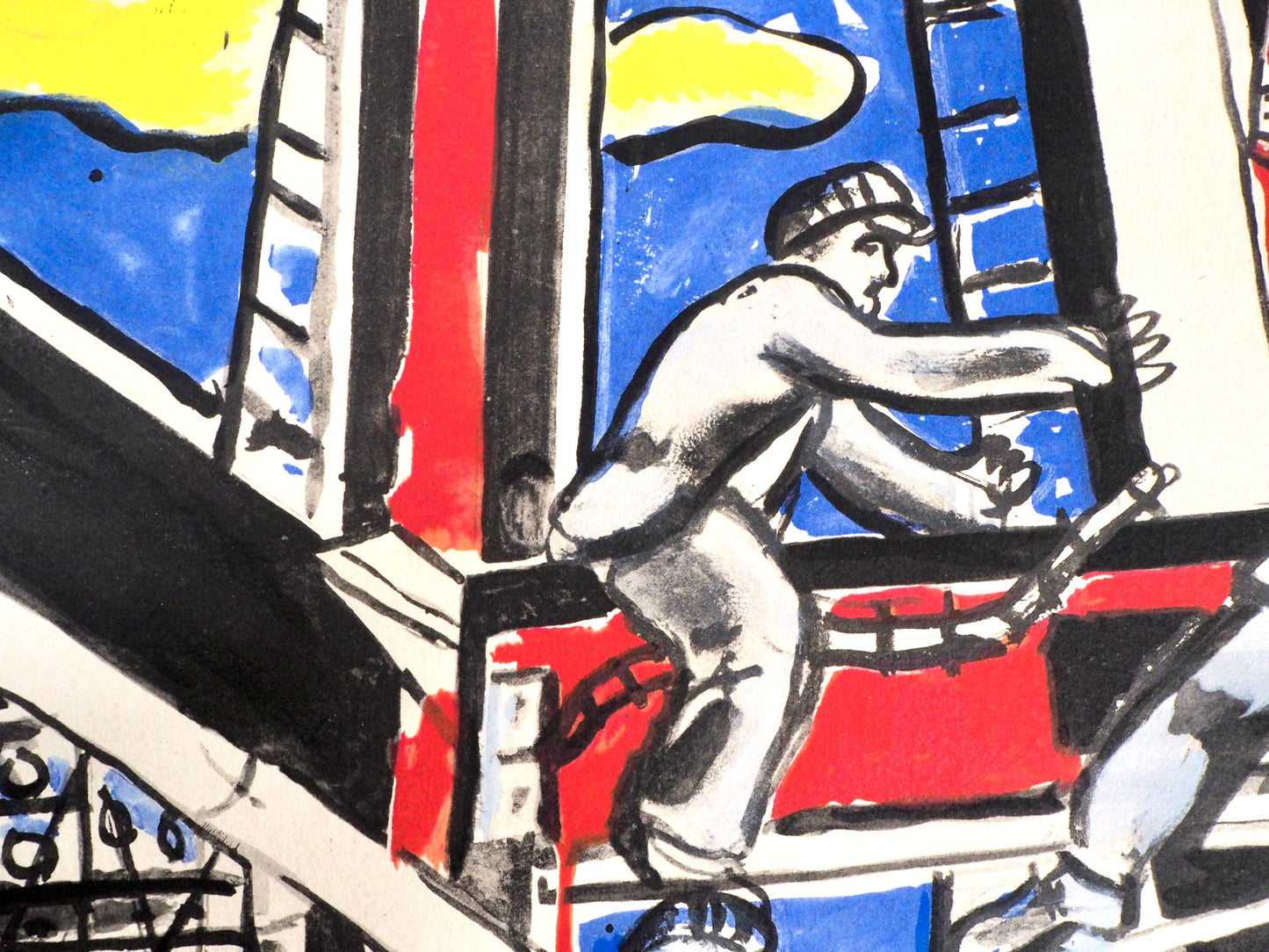Fernand Lger, Composition, Contrastes, Lithograph