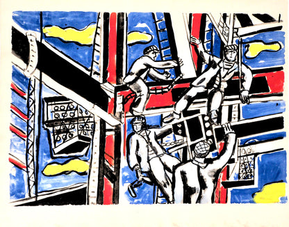 Fernand Lger, Composition, Contrastes, Lithograph