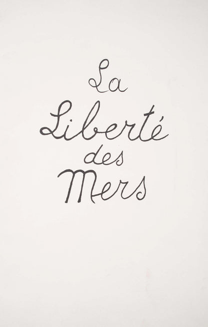 Georges Braque, Composition (Vallier 143), La Libert Des Mers, Lithograph