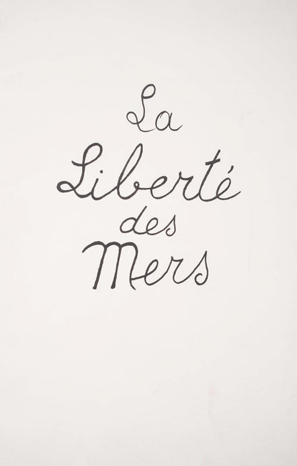 Georges Braque, Composition (Vallier 143), La Libert Des Mers, Lithograph