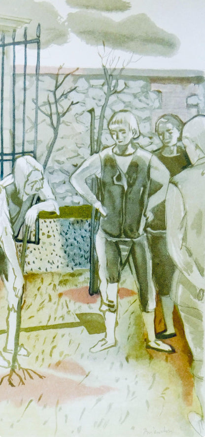 Maurice Brianchon, Le Vieillard Et Les Trois Jeunes, Vingt Fables De La Fontaine, Woodcut
