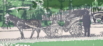 Maurice Brianchon, La Calche Dans Le Parc, Regards Sur Paris, Lithograph