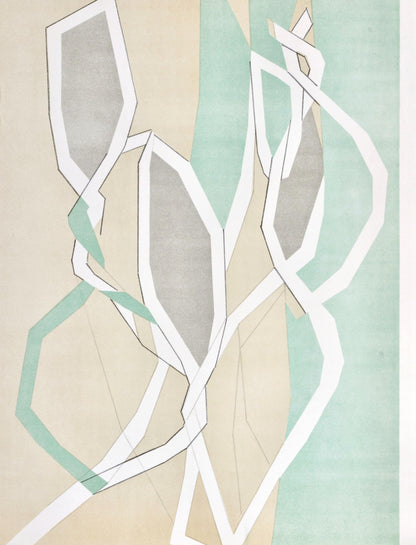 Andr Beaudin, Composition En Vert, Regards Sur Paris, Lithograph