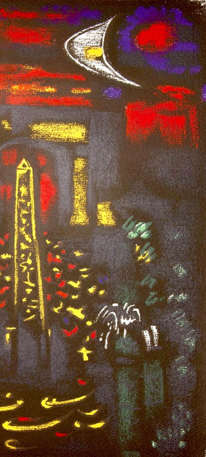 Andr Masson, Place De La Concorde Et L'Arc De Triomphe, Regards Sur Paris, Lithograph