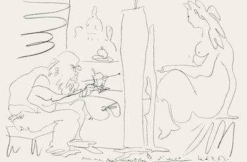 Pablo Picasso, Le Peintre Et Son Modle (Mourlot 355; Bloch 1036), Regards Sur Paris, Lithograph
